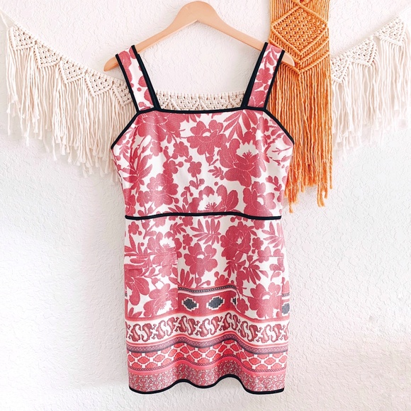 topshop floral pinafore